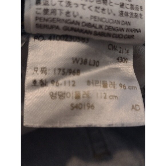 Levi's 505 Jeans Mens 38x30 Blank Red Tab Light Wash Denim Straight - Picture 9 of 11